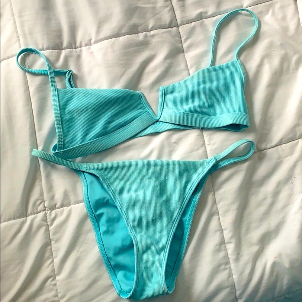 Light blue pacsun bikini set